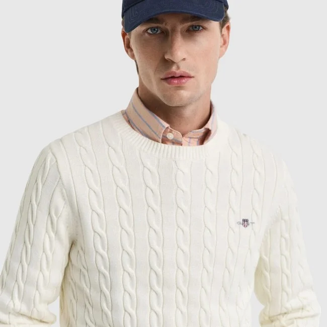 Jersey GANT Beige Hombre Jersey GANT Beige Hombre