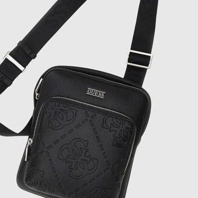 Bandolera Guess Negra Hombre 2