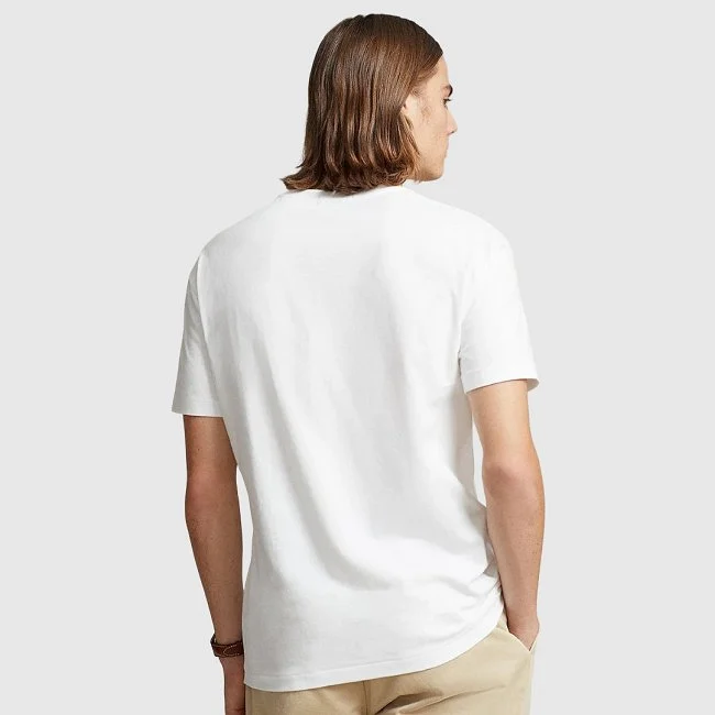 Camiseta Ralph Lauren Blanca Hombre
