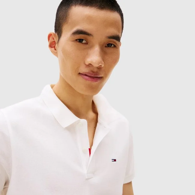 Polo Tommy Hilfiger Blanco Hombre
