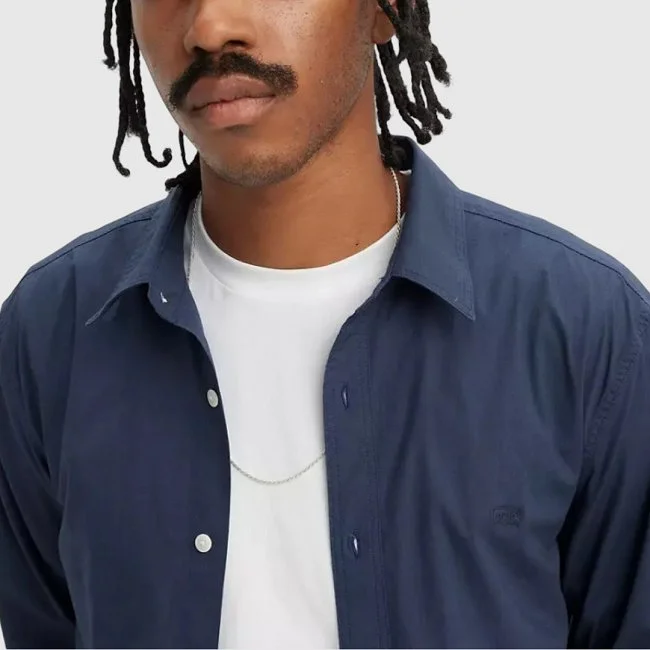 Camisa Levi's Azul Marino Hombre