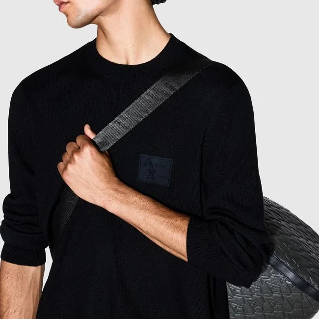 Sudadera Armani Exchange Negra Hombre