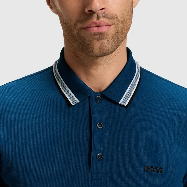 Polo Boss Azul Marino Hombre