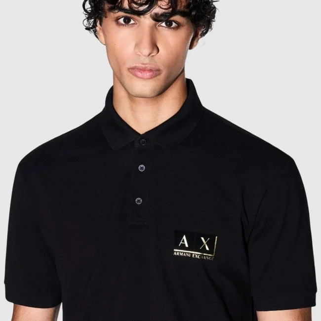 Polo Armani Exchange Negro Hombre