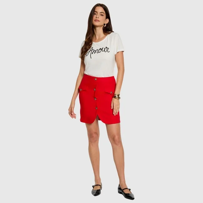 Camiseta Morgan Blanca Mujer