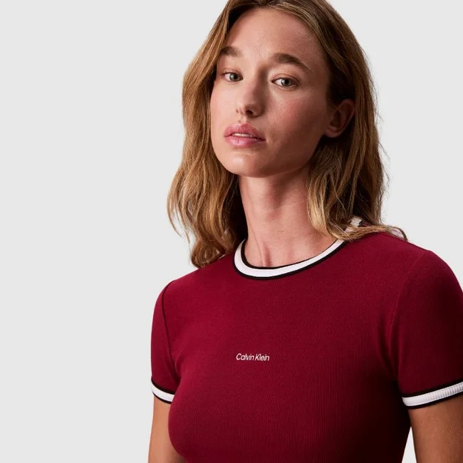 Vestido Calvin Klein Burdeos Mujer