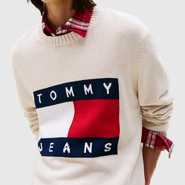 Jersey Tommy Hilfiger Beige Hombre