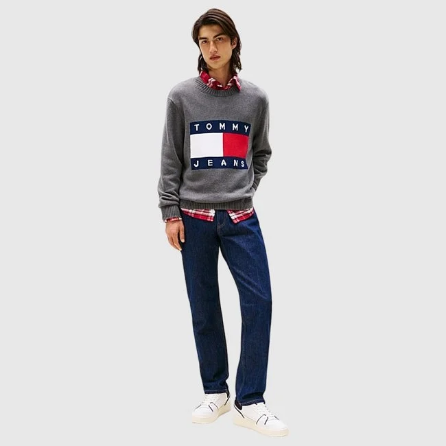 Jersey Tommy Hilfiger Gris Hombre