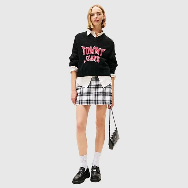 Jersey Tommy Hilfiger Negro Mujer Jersey Tommy Hilfiger Negro Mujer