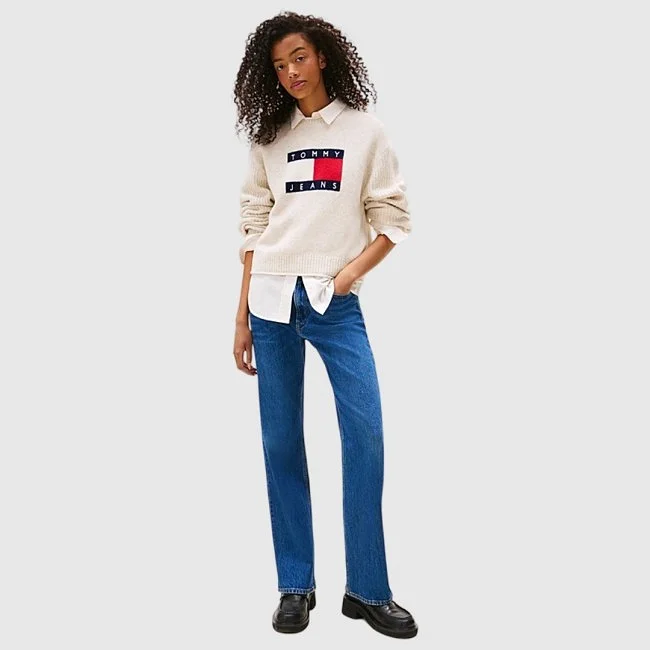 Jersey Tommy Hilfiger Beige Mujer