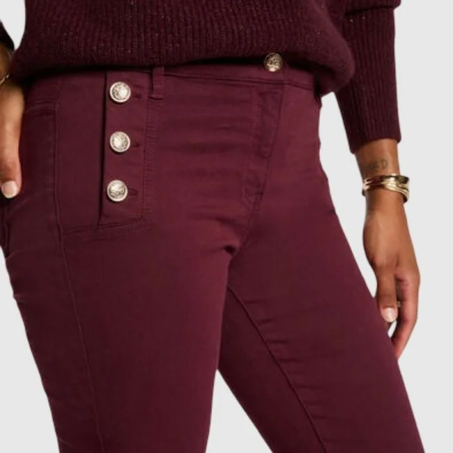 Pantalón Morgan Ciruela Mujer