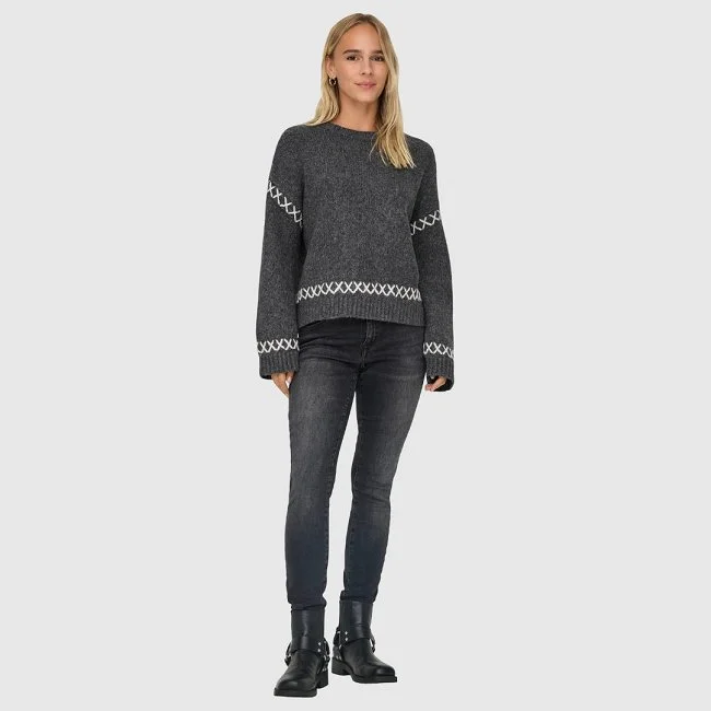 Jersey ONLY Gris Mujer