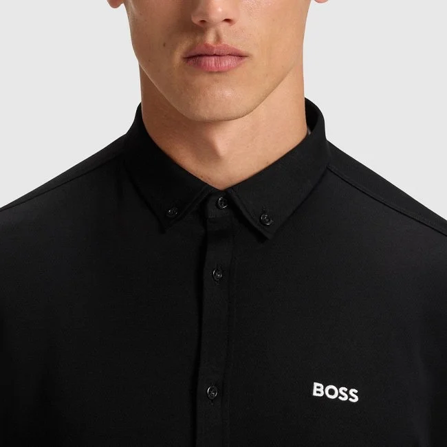 Camisa Boss Negra Hombre
