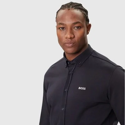 Camisa Boss Azul Marino Hombre 2