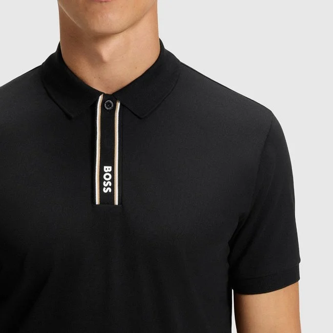 Polo Boss Negro Hombre