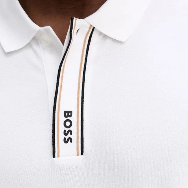 Polo Boss Blanco Hombre