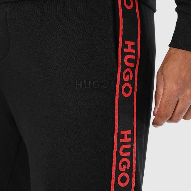 Pantalón Hugo Negro y Rojo Hombre