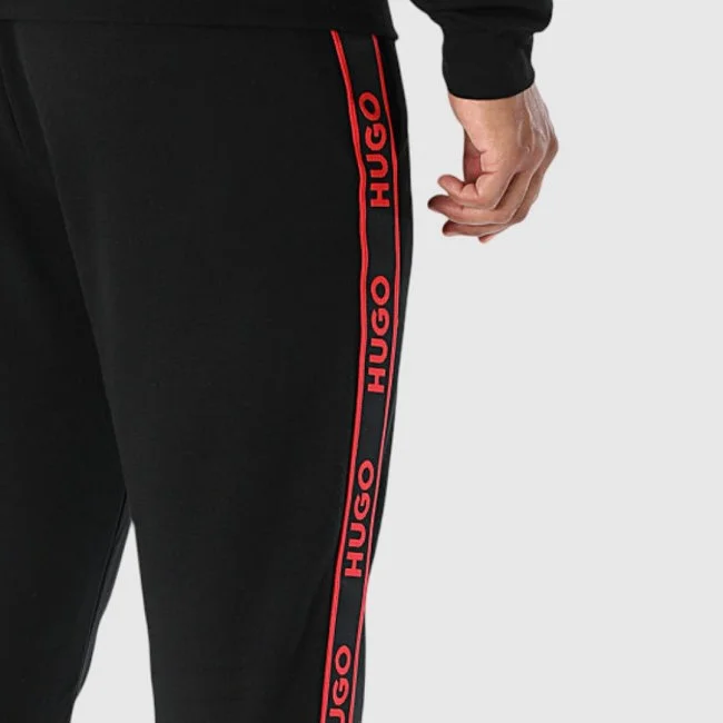 Pantalón Hugo Negro y Rojo Hombre