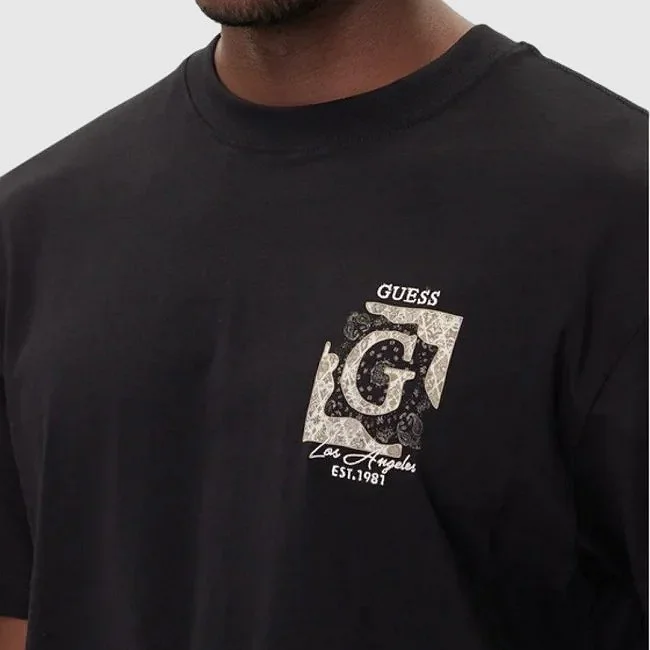 Camiseta Guess Negra Hombre