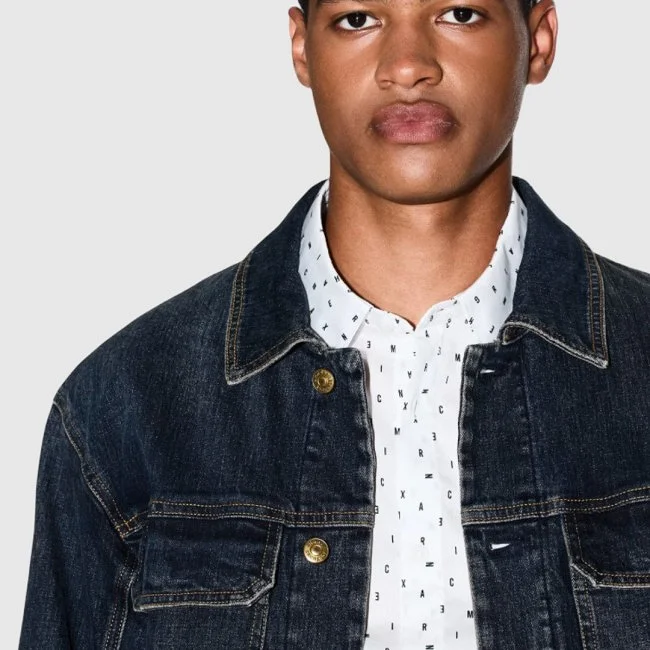 Camisa Armani Exchange Blanca Hombre