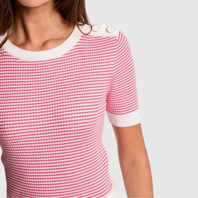 Camiseta Morgan Rayas Mujer