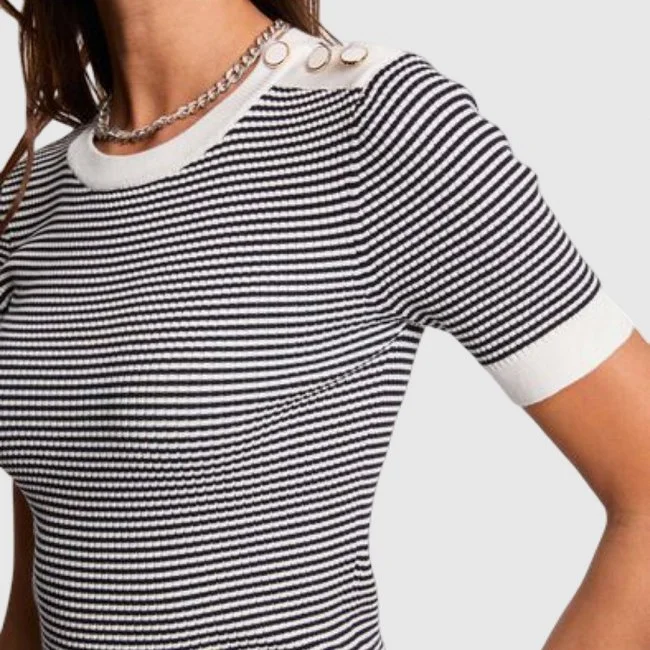 Camiseta Morgan Rayas Mujer