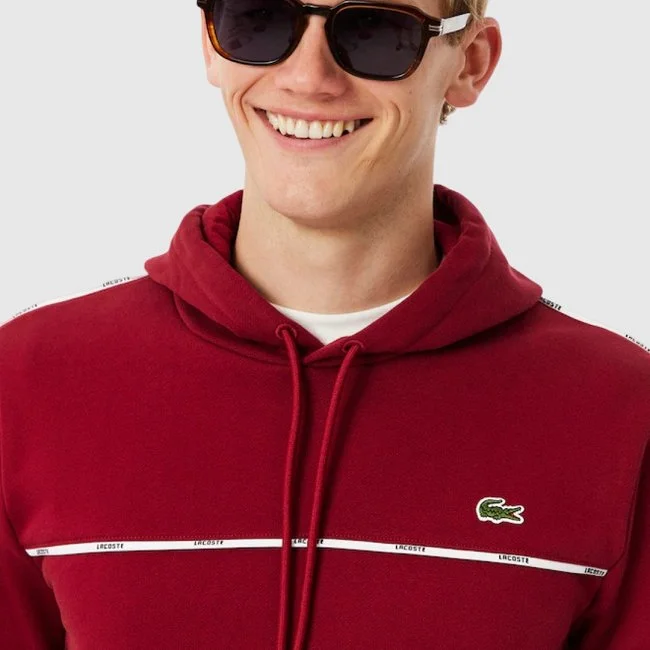 Sudadera Lacoste Burdeos Hombre