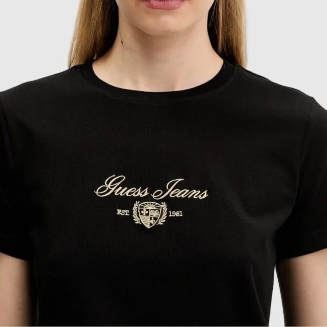 Camiseta Guess Negra Mujer Camiseta Guess Negra Mujer
