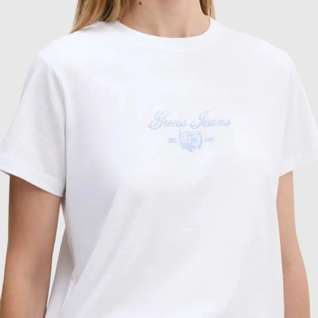 Camiseta Guess Blanca Mujer Camiseta Guess Blanca Mujer
