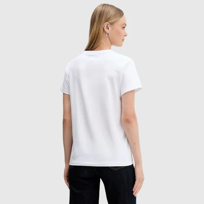 Camiseta Guess Blanca Mujer Camiseta Guess Blanca Mujer