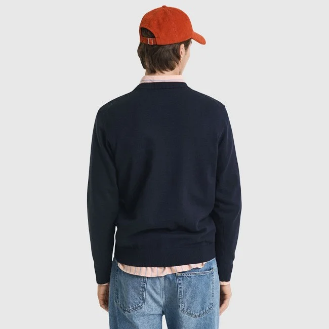 Jersey GANT Azul Marino Hombre Jersey GANT Azul Marino Hombre