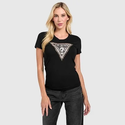 Camiseta Guess Negra Mujer
