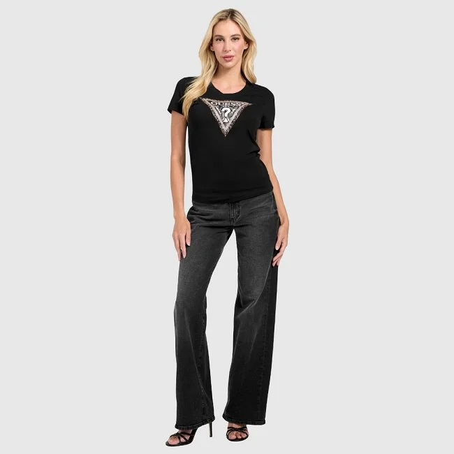 Camiseta Guess Negra Mujer
