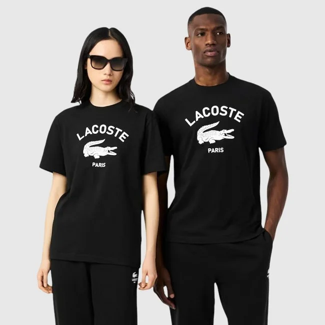 Camiseta Lacoste Negra