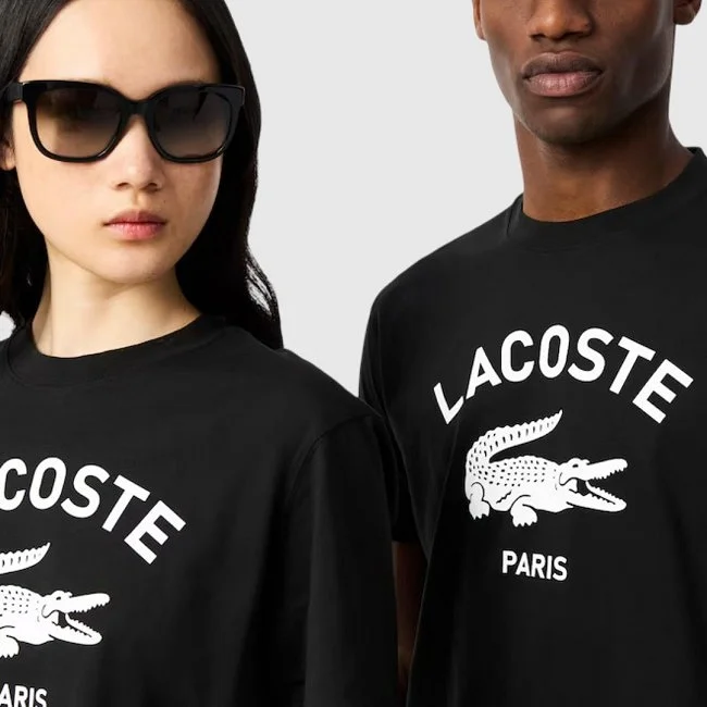 Camiseta Lacoste Negra