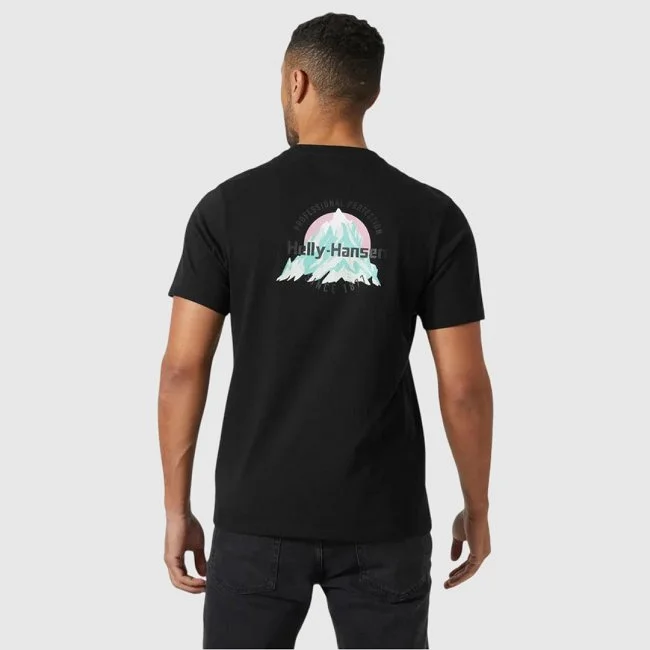 Camiseta Helly Hansen Negra Hombre Camiseta Helly Hansen Negra Hombre
