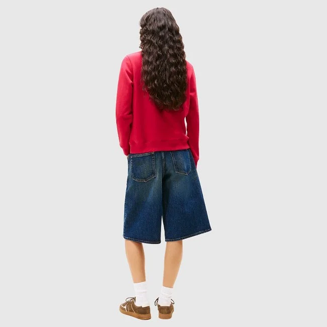 Sudadera Tommy Hilfiger Fuscia Mujer Sudadera Tommy Hilfiger Fuscia Mujer
