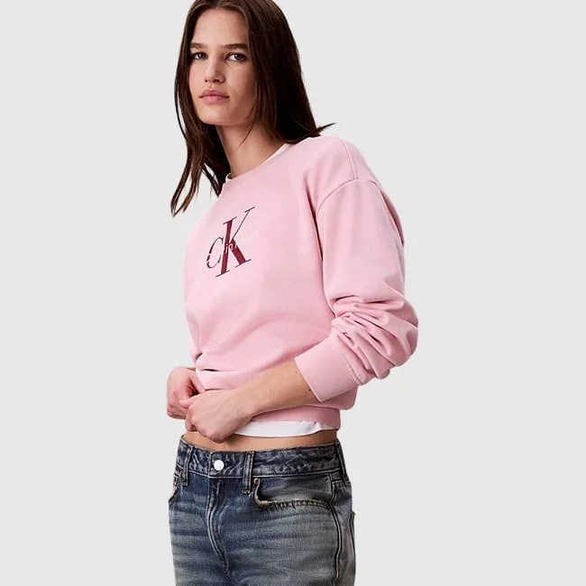 Sudadera Calvin Klein Rosa Mujer Sudadera Calvin Klein Rosa Mujer