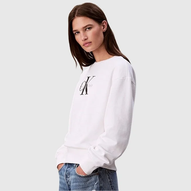 Sudadera Calvin Klein Blanca Mujer Sudadera Calvin Klein Blanca Mujer