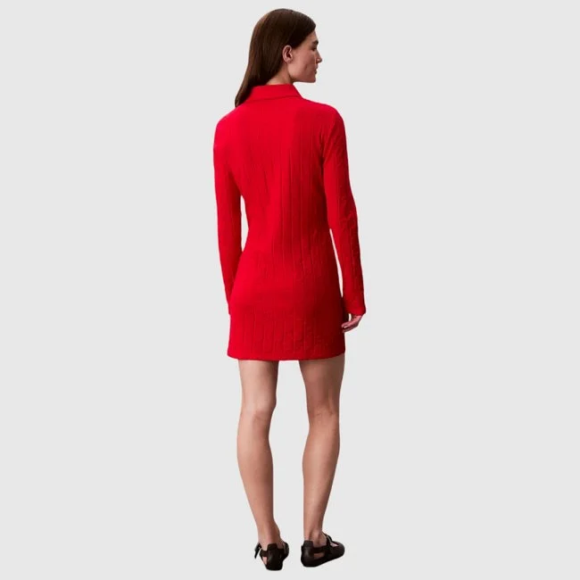 Vestido Calvin Klein Rojo Mujer Vestido Calvin Klein Rojo Mujer