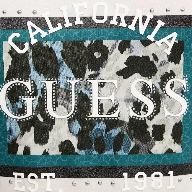 Camiseta Guess Beige Mujer