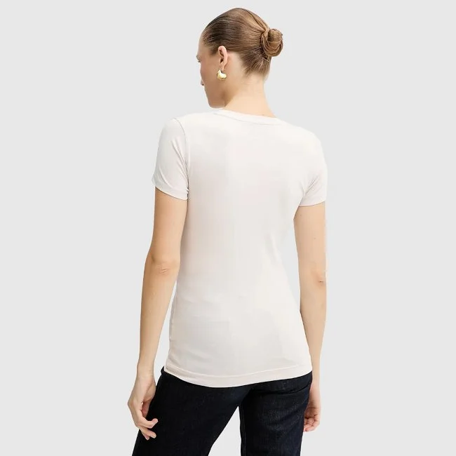 Camiseta Guess Beige Mujer