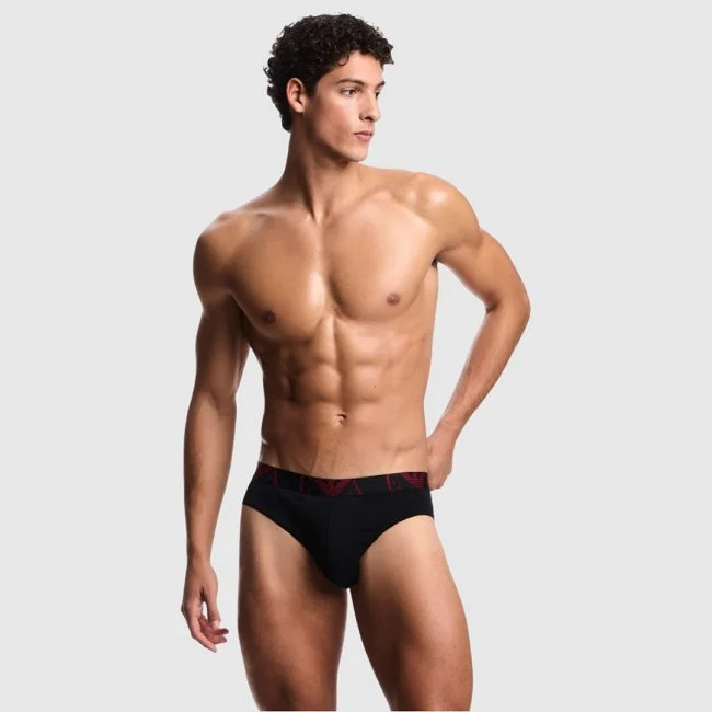 Pack de 3 Calzoncillos Armani Negros... Pack de 3 Calzoncillos Armani Negros...