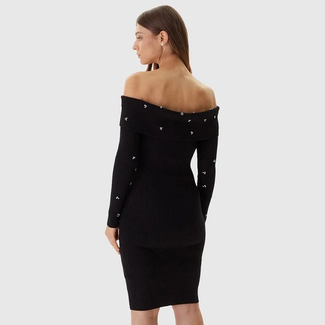 Vestido Guess Negro Mujer Vestido Guess Negro Mujer