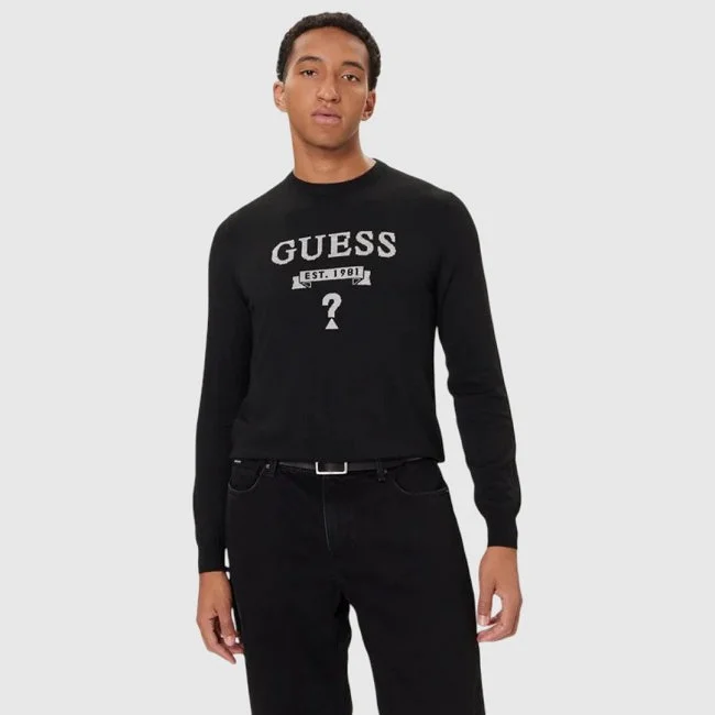 Jersey Guess Negro Hombre Jersey Guess Negro Hombre
