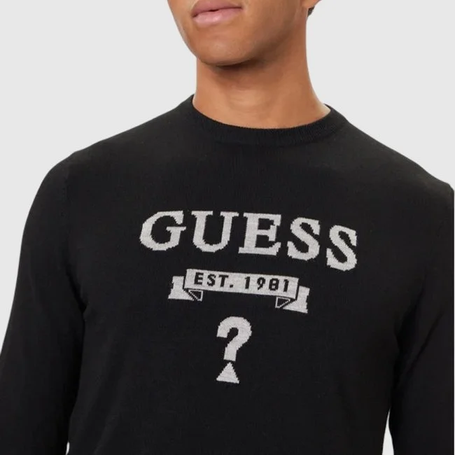 Jersey Guess Negro Hombre Jersey Guess Negro Hombre
