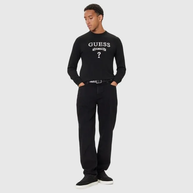 Jersey Guess Negro Hombre Jersey Guess Negro Hombre