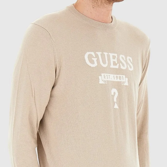 Jersey Guess Beige Hombre