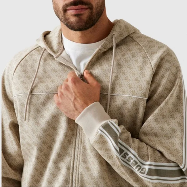 Sudadera Guess Beige Hombre Sudadera Guess Beige Hombre