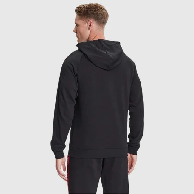 Sudadera Hugo Negra y Roja Hombre